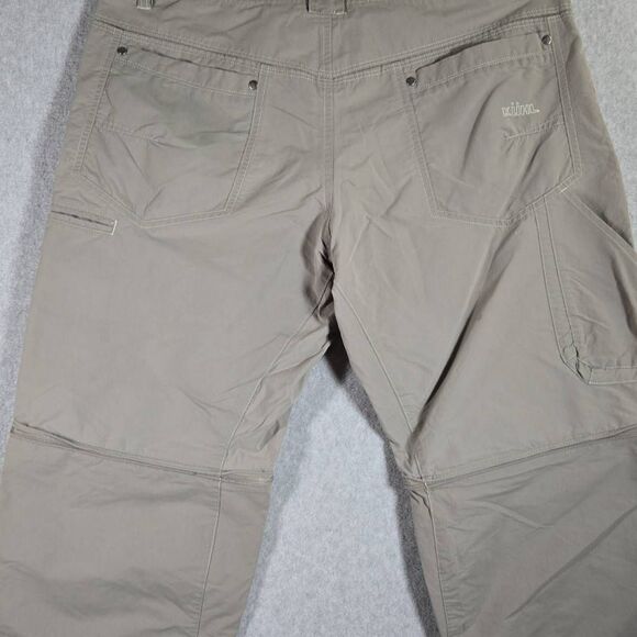 Kuhl Men Pants 36x32 Stealth Liberator Convertible Khaki Zip Off Hiking Outdoor - Picture 7 of 12